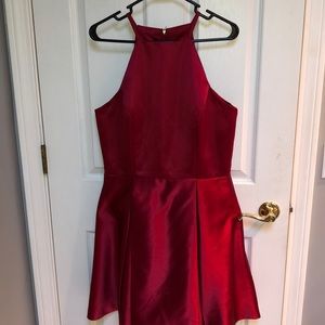 Red above the knee homecoming dress
